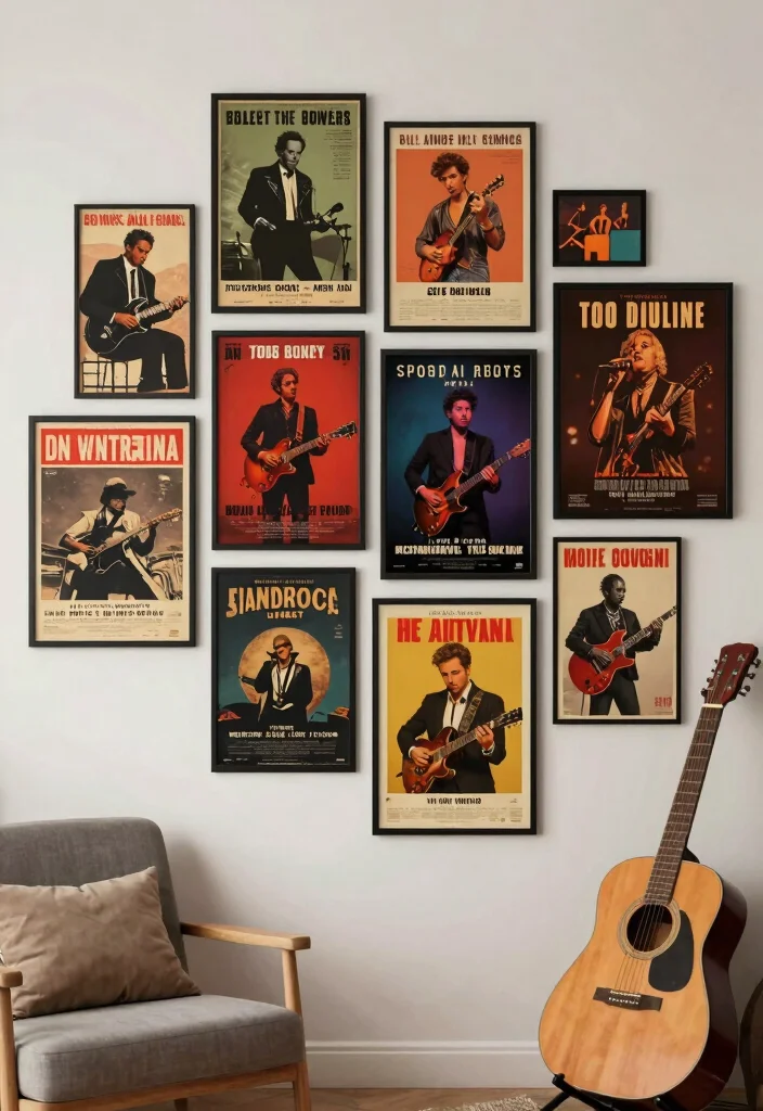 16 Posters on Wall Bedroom Vintage Ideas Retro Cool Decor - 11. Vintage Music Posters 1
