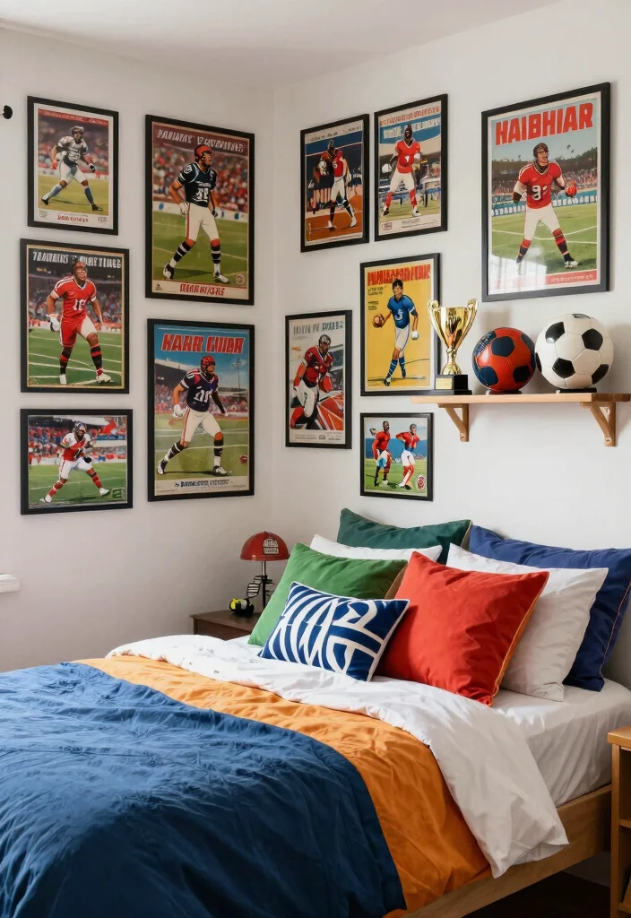 16 Posters on Wall Bedroom Vintage Ideas Retro Cool Decor - 14. Vintage Sports Posters 1