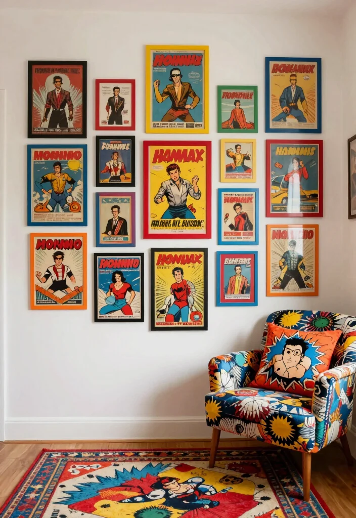 16 Posters on Wall Bedroom Vintage Ideas Retro Cool Decor - 9. Retro Comic Posters 1