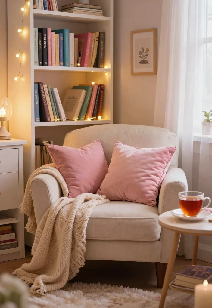 16 Princess Bedroom Ideas for Women: Elegant Dreamy Style - 15. Cozy Reading Corner 1