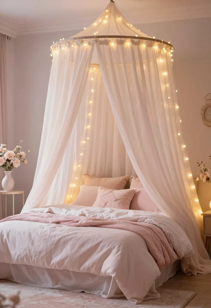 16 Princess Bedroom Ideas for Women: Elegant Dreamy Style - 3. Magical Canopy Beds 1