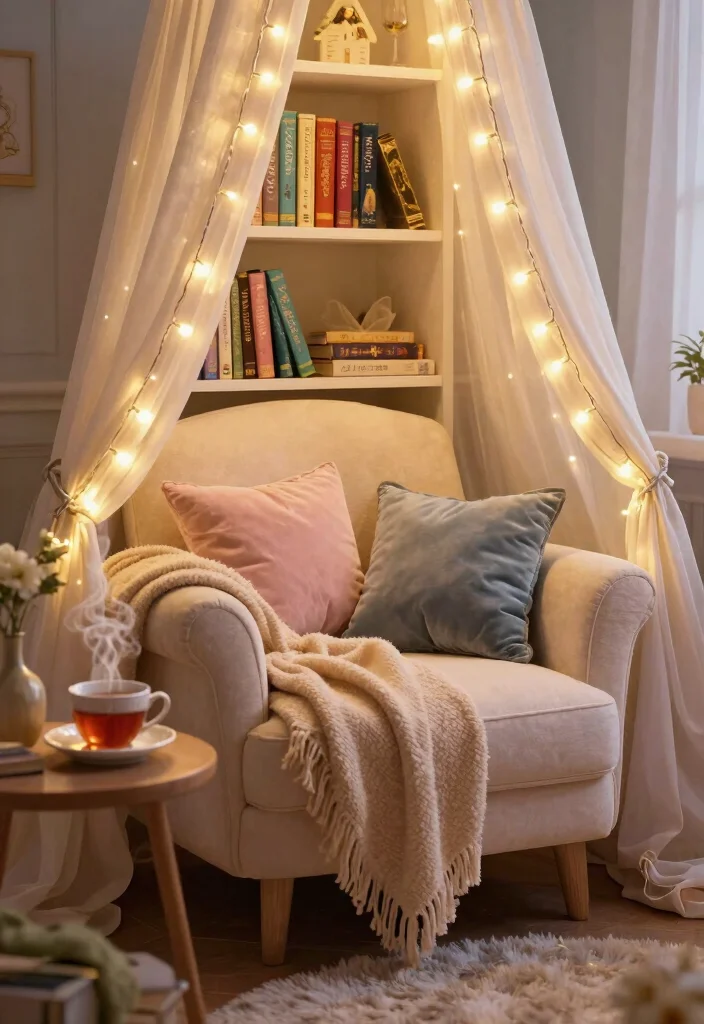 16 Princess Bedroom Ideas for Women: Elegant Dreamy Style - 9. Fairytale Book Nook 1