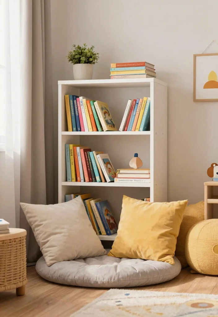 16 Small Kids Bedroom Ideas for 2 Fun and Functional - 10. Cozy Reading Nooks 1