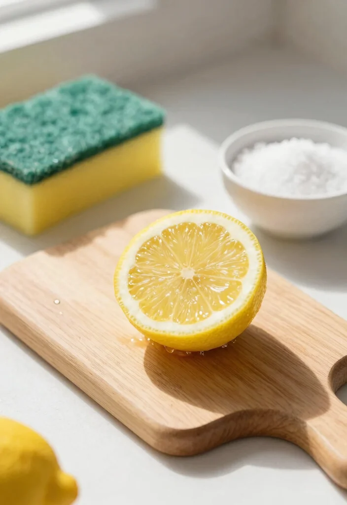 16 Ways To Clean And Refresh A Bathroom Sink Stained With Blood - 4. Salt and Lemon Juice Scrub 1