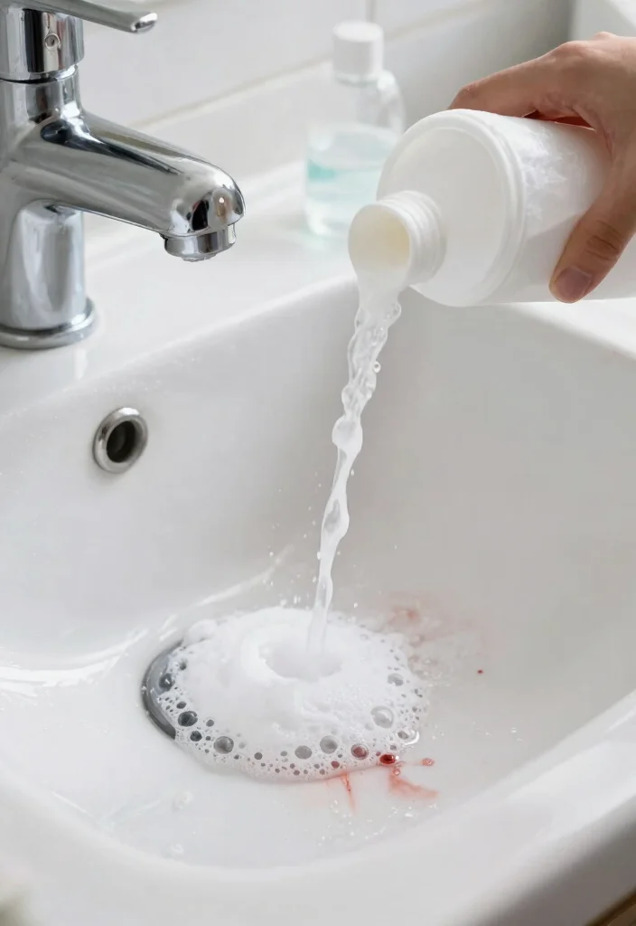 16 Ways To Clean And Refresh A Bathroom Sink Stained With Blood - 9. Vinegar and Baking Soda Combo 1