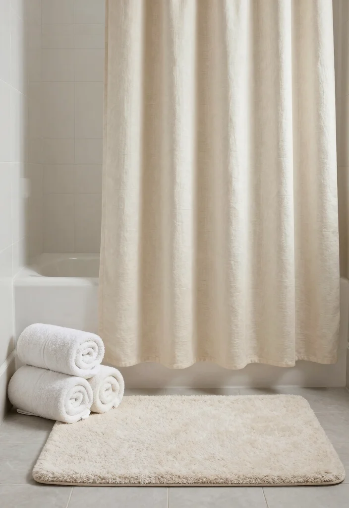 17 Asian Bathroom Ideas With Peaceful Minimal Aesthetic - 16. Soft Textiles 1