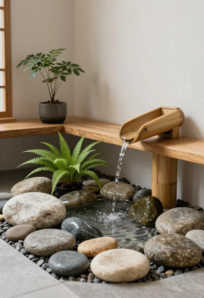 17 Asian Bathroom Ideas With Peaceful Minimal Aesthetic - 3. Zen Garden Elements 1