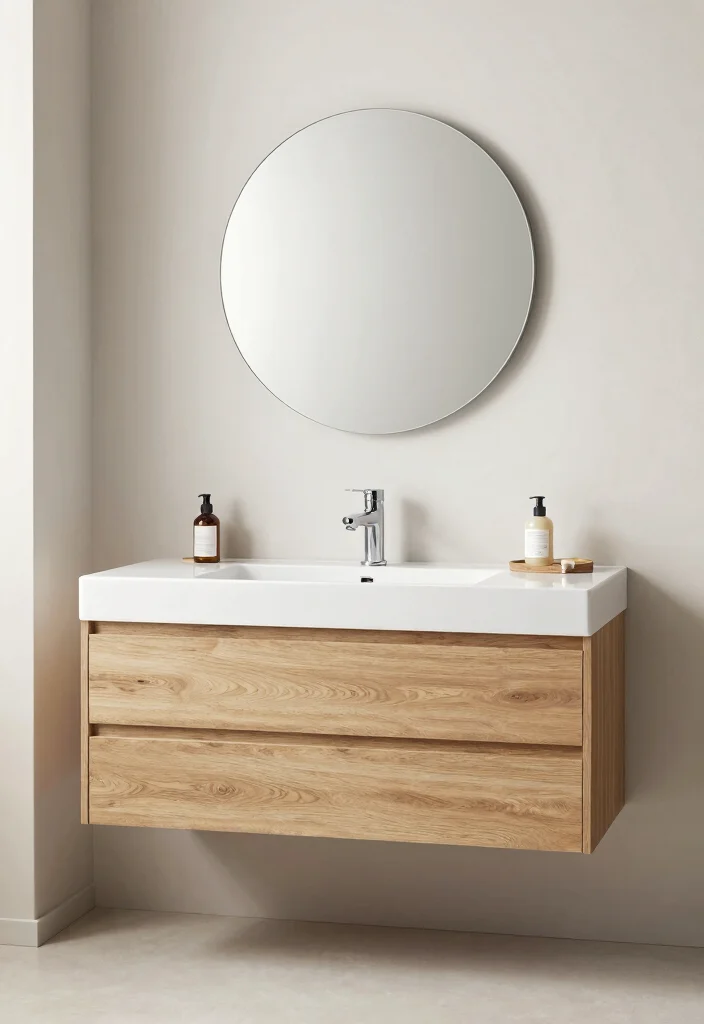 17 Asian Bathroom Ideas With Peaceful Minimal Aesthetic - 4. Floating Vanities 1