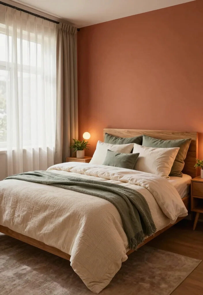 17 Bedroom Ideas for Big Rooms That Feel Cozy and Balanced - 1. Embrace a Warm Color Palette 1