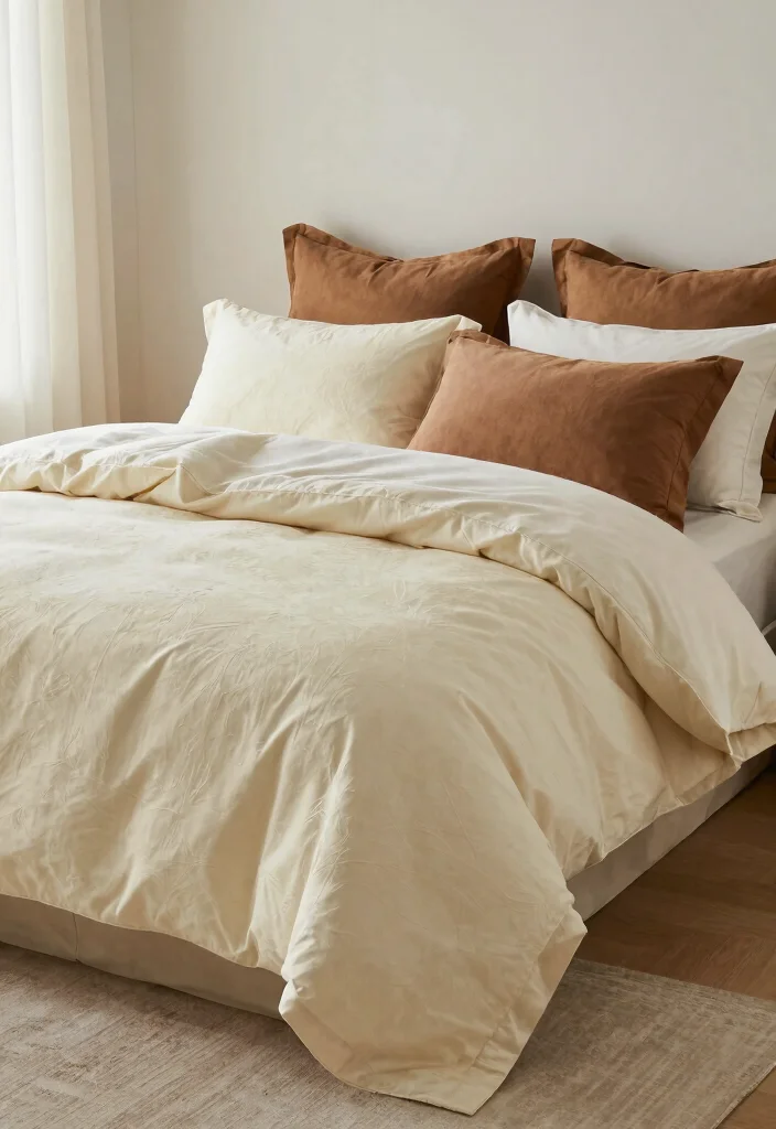 17 Bedroom Ideas for Big Rooms That Feel Cozy and Balanced - 10. Invest in Quality Bedding 1