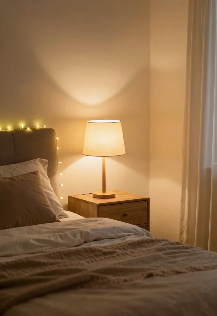 17 Bedroom Ideas for Big Rooms That Feel Cozy and Balanced - 14. Choose Warm Lighting Options 1