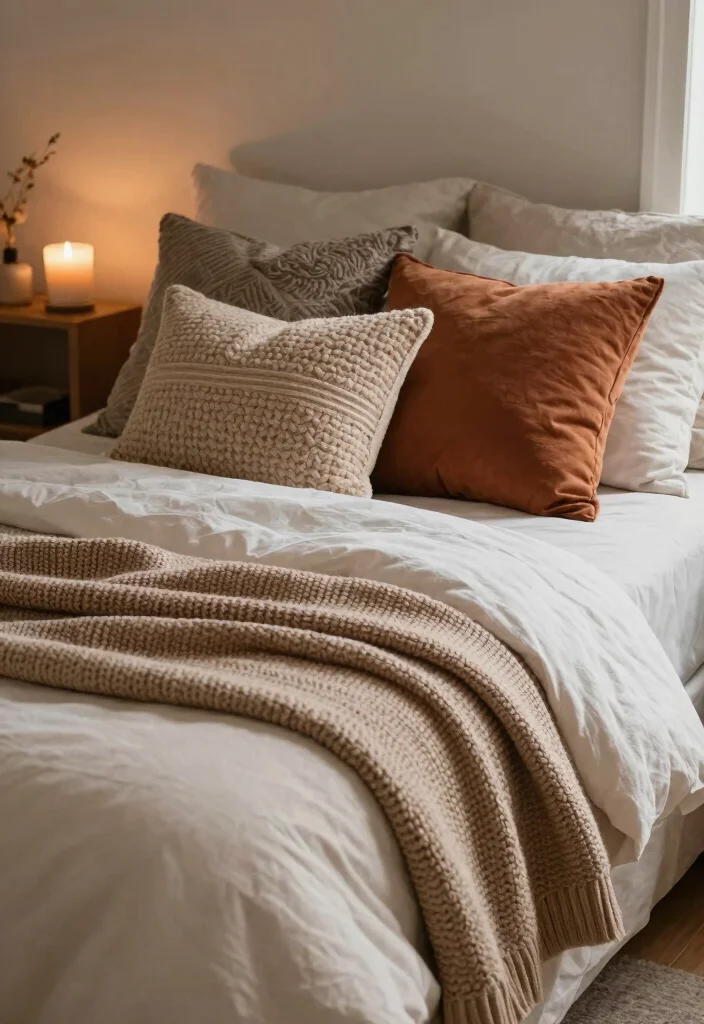 17 Bedroom Ideas for Big Rooms That Feel Cozy and Balanced - 16. Incorporate Cozy Accessories 1