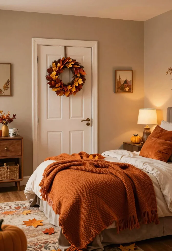 17 Bedroom Ideas for Big Rooms That Feel Cozy and Balanced - 17. Seasonal Decor Changes 1