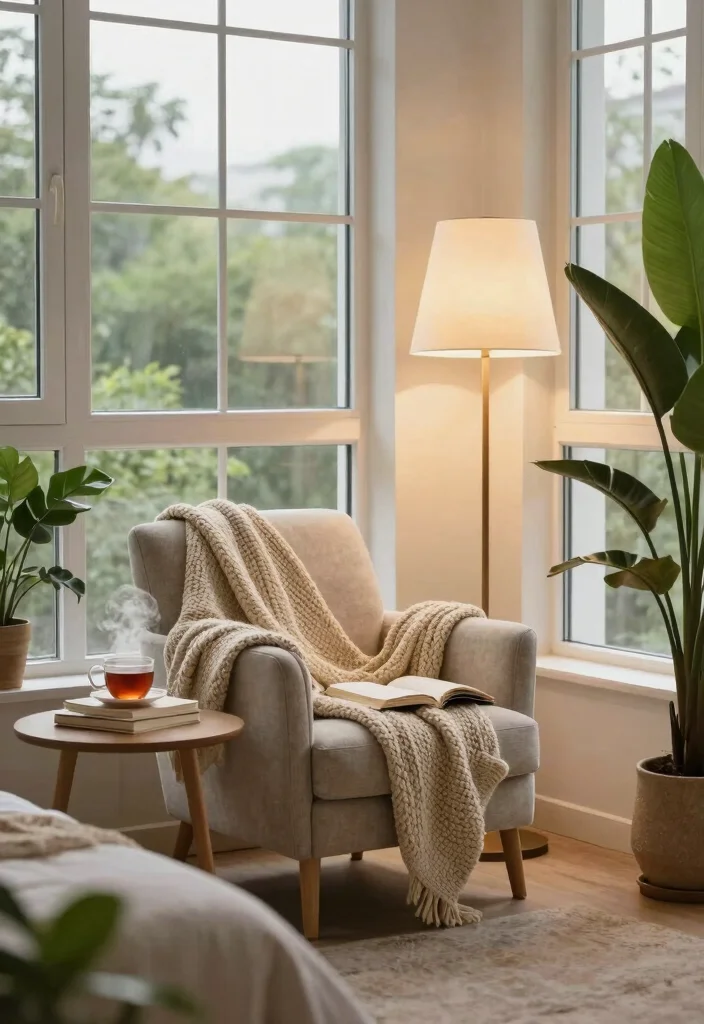 17 Bedroom Ideas for Big Rooms That Feel Cozy and Balanced - 4. Cozy Reading Nook 1