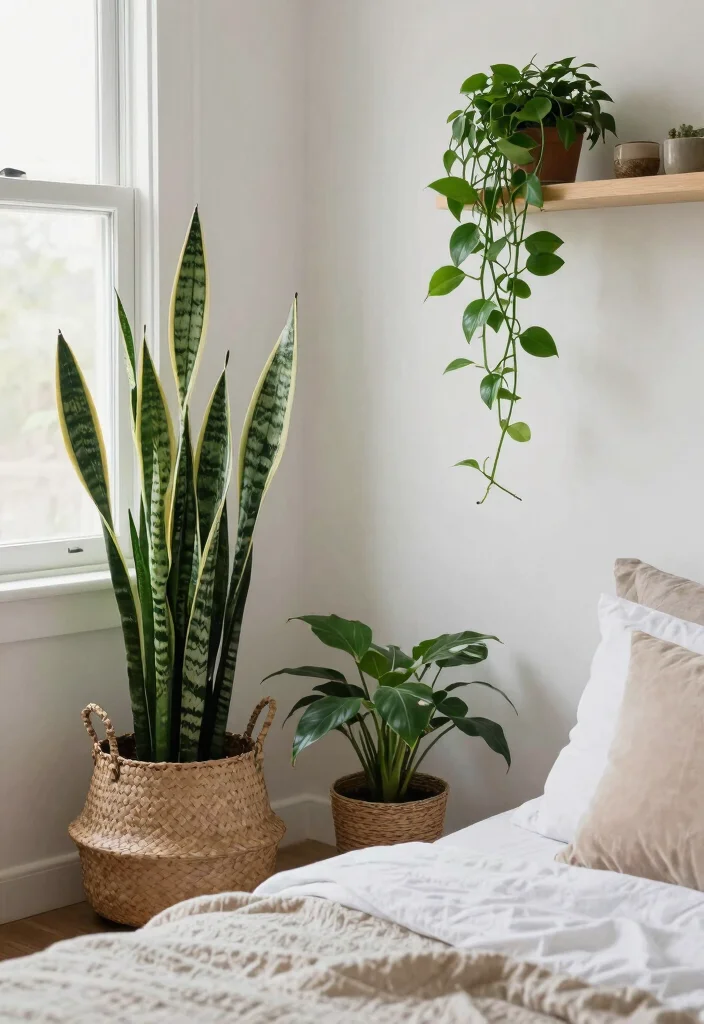 17 Bedroom Ideas for Big Rooms That Feel Cozy and Balanced - 7. Bring in Nature 1