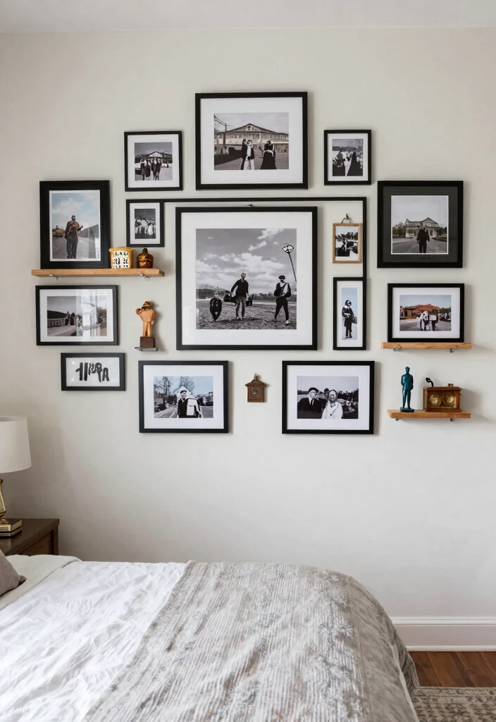 17 Bedroom Ideas for Big Rooms That Feel Cozy and Balanced - 8. Personal Touches 1