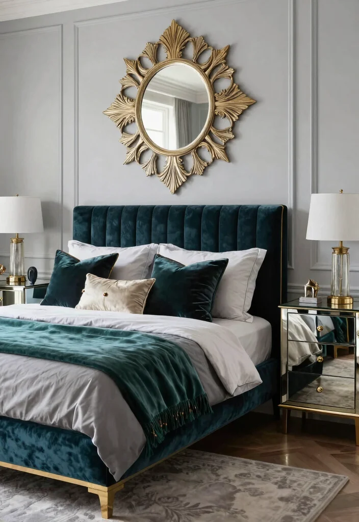 17 Bedroom With Mirrors on Each Side of Bed Ideas Symmetry - 4. Glamorous Mirrored Furniture 1