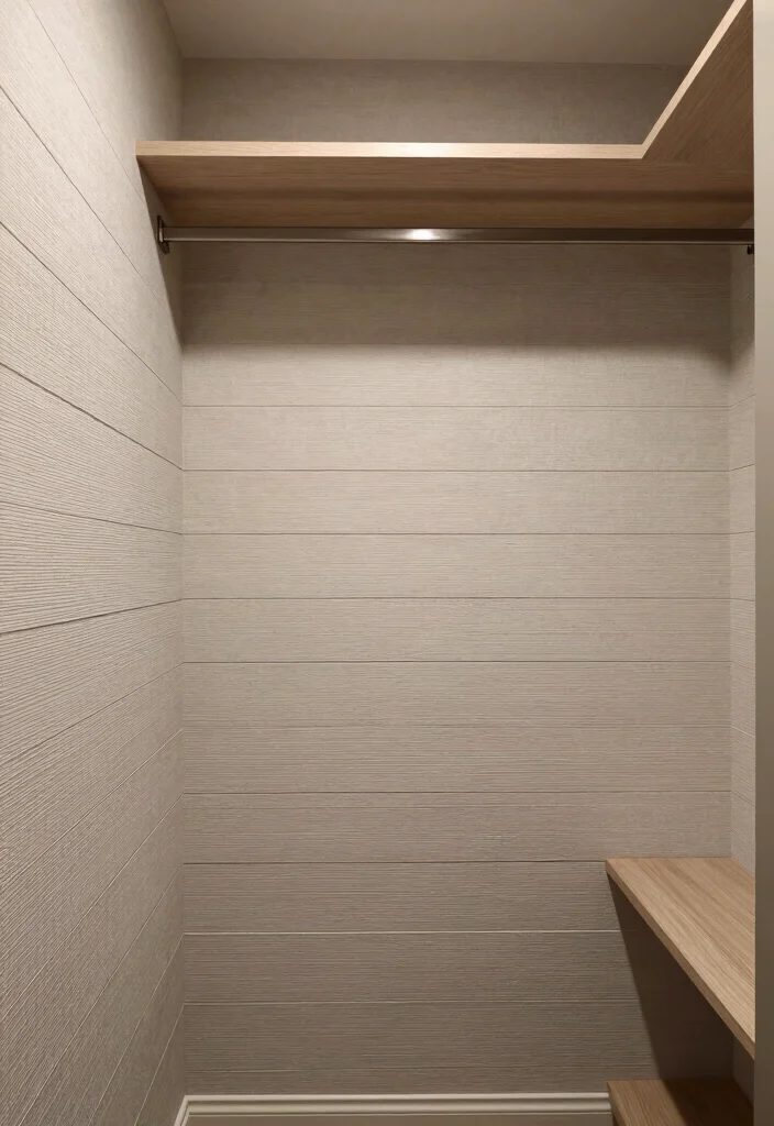 17 Bedroom With Walk In Closet Ideas: Functional and Chic - 14. Textured Walls 1