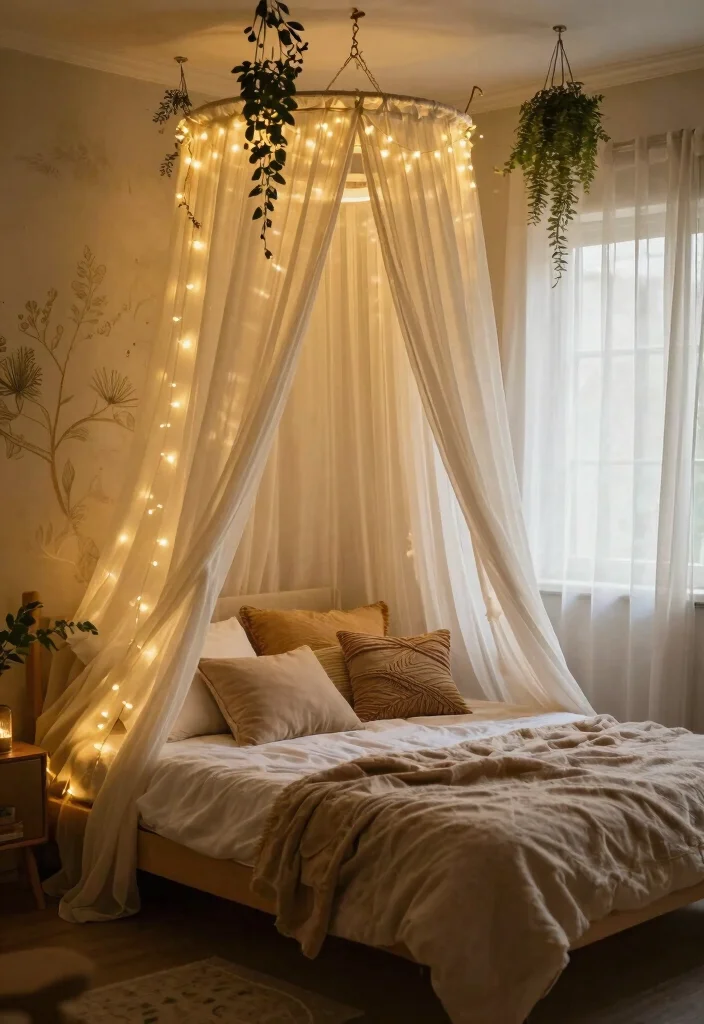 17 Goblin Core Bedroom Ideas: Whimsical Nature Inspired Style - 1. Cozy Canopy Beds 1