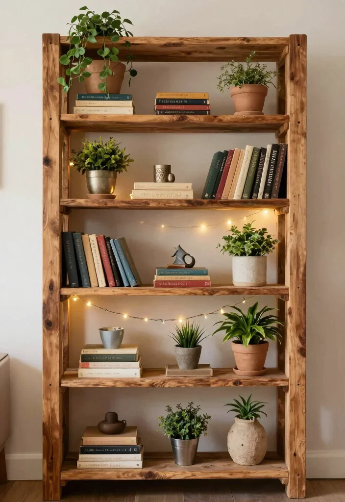 17 Goblin Core Bedroom Ideas: Whimsical Nature Inspired Style - 14. Rustic Shelving 1