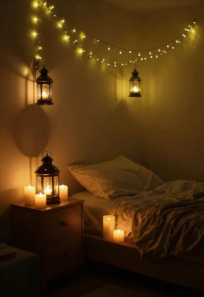 17 Goblin Core Bedroom Ideas: Whimsical Nature Inspired Style - 5. Enchanted Lighting 1