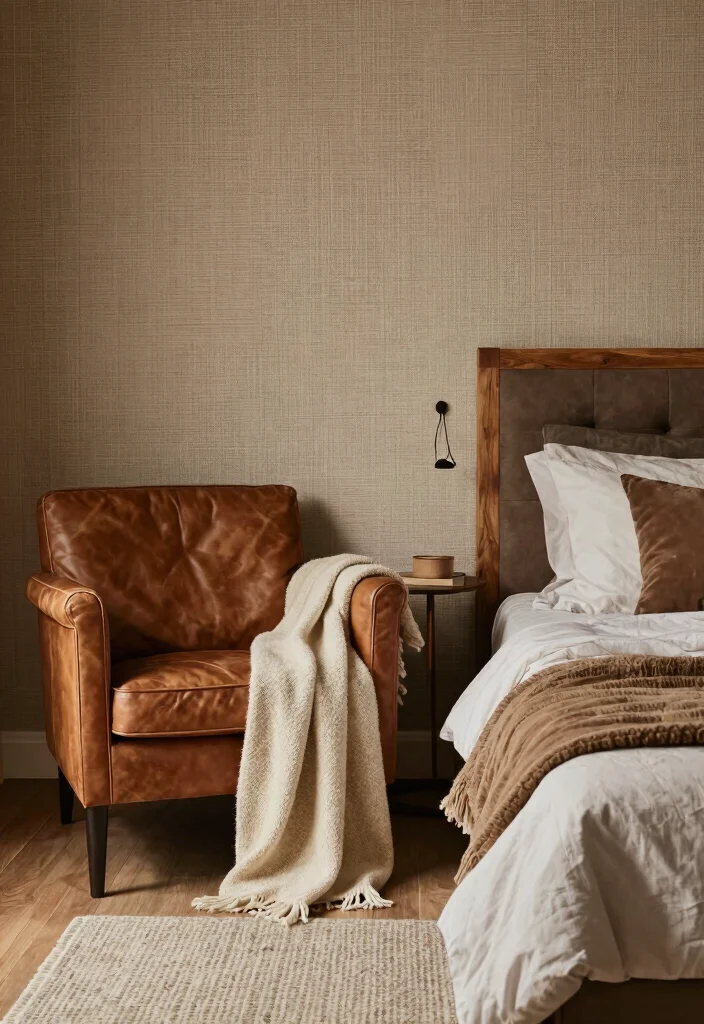 17 Modern Western Bedroom Ideas: Rustic Meets Contemporary - 15. Incorporate Earthy Textures 1
