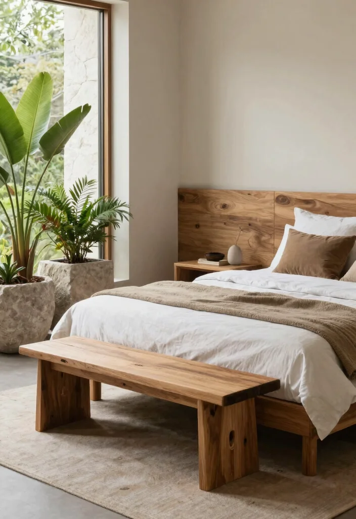 17 Modern Western Bedroom Ideas: Rustic Meets Contemporary - 17. Embrace Natural Elements 1