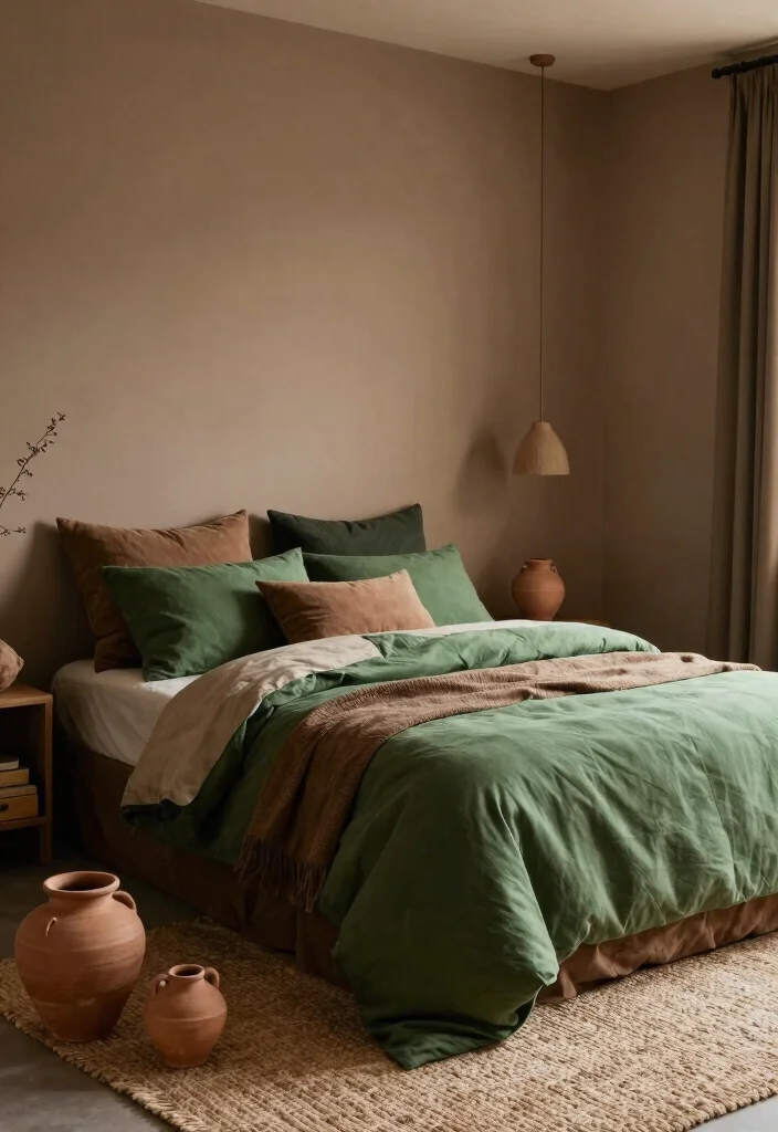 17 Modern Western Bedroom Ideas: Rustic Meets Contemporary - 8. Earthy Color Palette 1