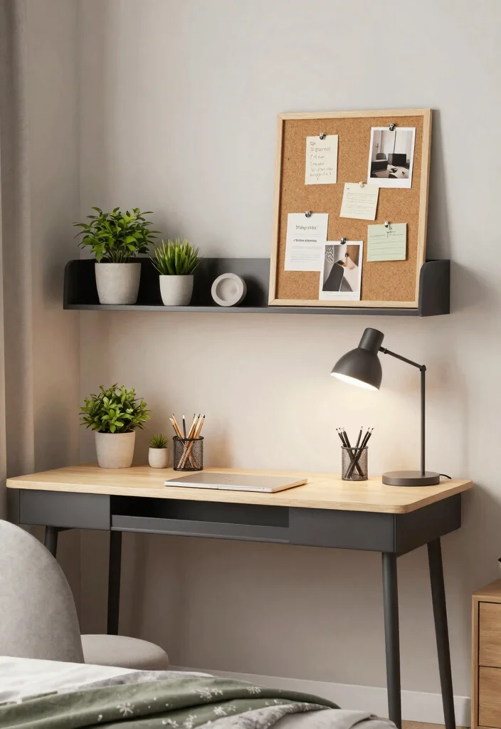 17 Small Bedroom Wall Decor Ideas That Make a Big Impact in Small Spaces - 12. Wall-Mounted Desk 1