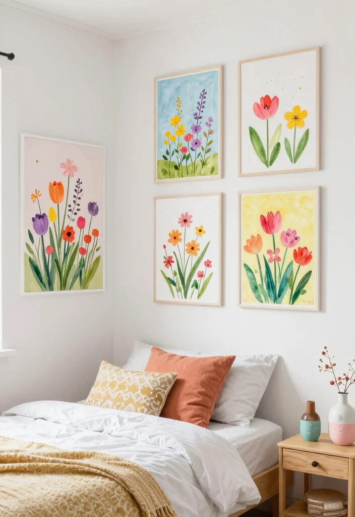 17 Small Bedroom Wall Decor Ideas That Make a Big Impact in Small Spaces - 17. Seasonal Decor Switch-Up 1