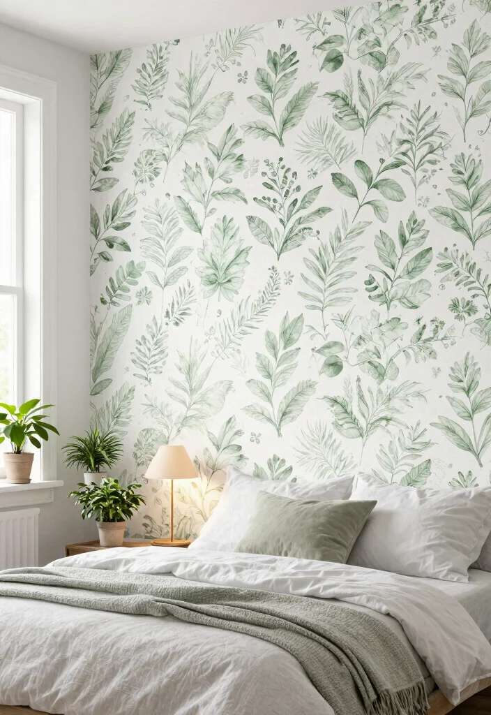 17 Small Bedroom Wall Decor Ideas That Make a Big Impact in Small Spaces - 4. Removable Wallpaper 1