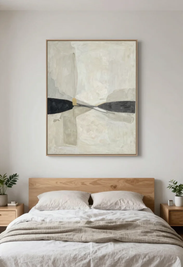 17 Small Bedroom Wall Decor Ideas That Make a Big Impact in Small Spaces - 8. Minimalist Wall Art 1