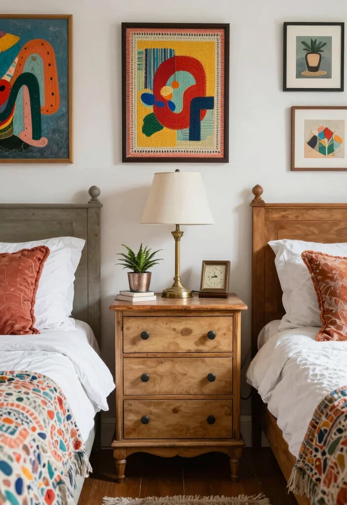 17 Spare Bedroom Ideas: Multi-Purpose Smart Flex Spaces - 13. Upcycled Decor Items 1