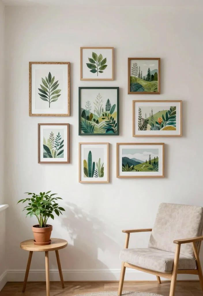 17 Spare Bedroom Ideas: Multi-Purpose Smart Flex Spaces - 3. Green Wall Art 1