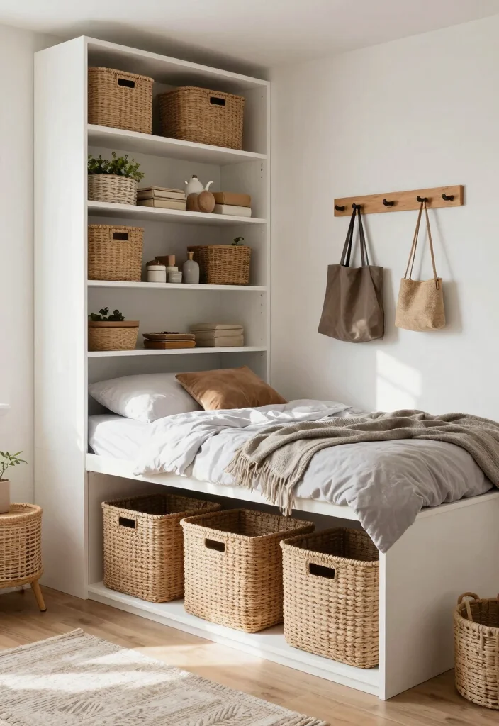 17 Spare Bedroom Ideas: Multi-Purpose Smart Flex Spaces - 6. Creative Storage Solutions 1