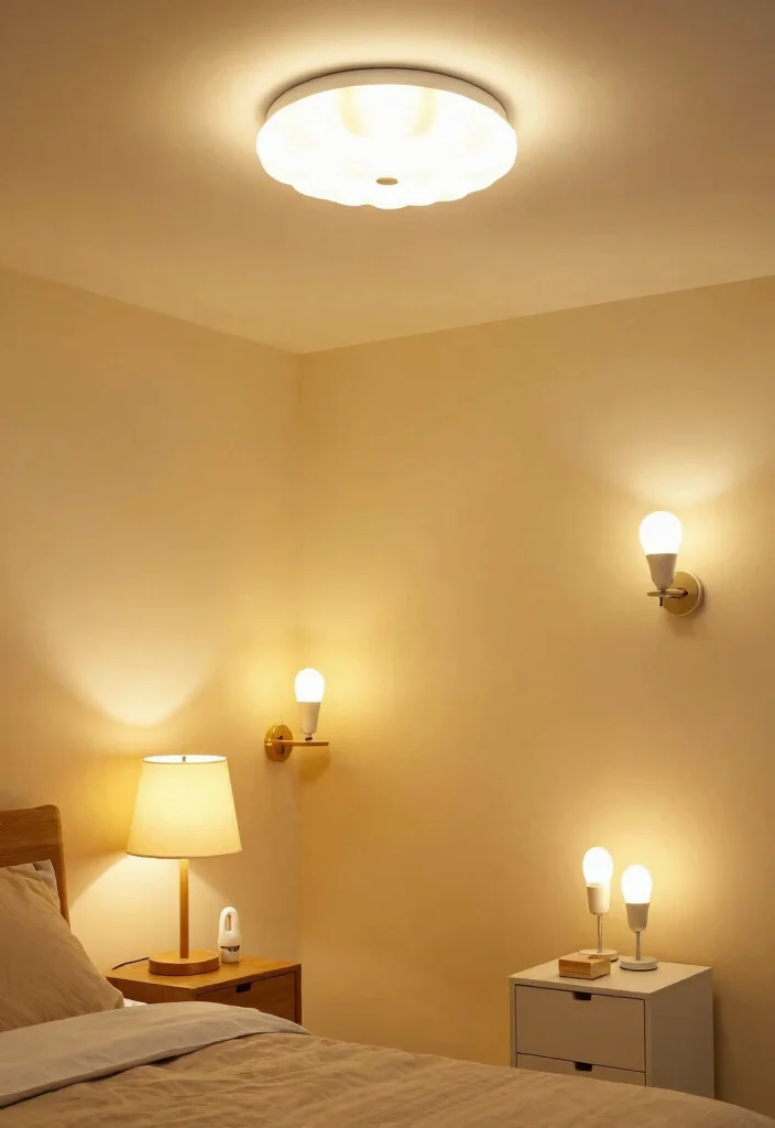 17 Spare Bedroom Ideas: Multi-Purpose Smart Flex Spaces - 9. Multi-Functional Lighting 1