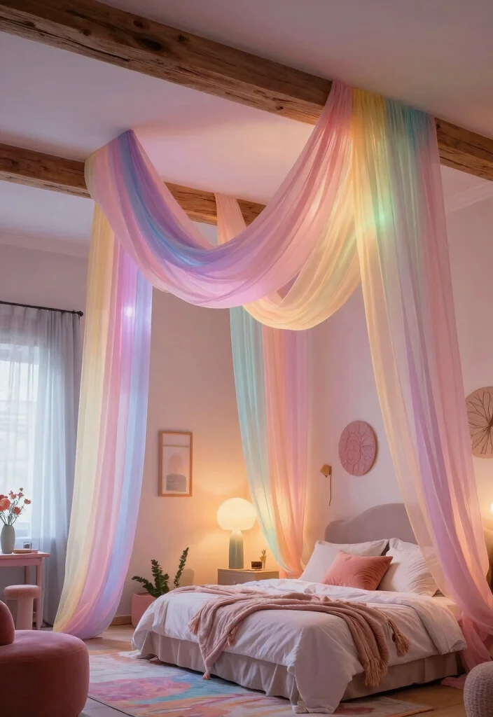 17 Unique Room Decor Bedroom Ideas That Stand Out in Style - 12. Whimsical Ceiling Treatments 1