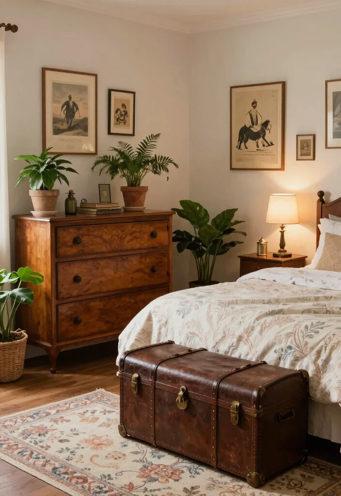 17 Unique Room Decor Bedroom Ideas That Stand Out in Style - 4. Vintage Furniture Finds 1