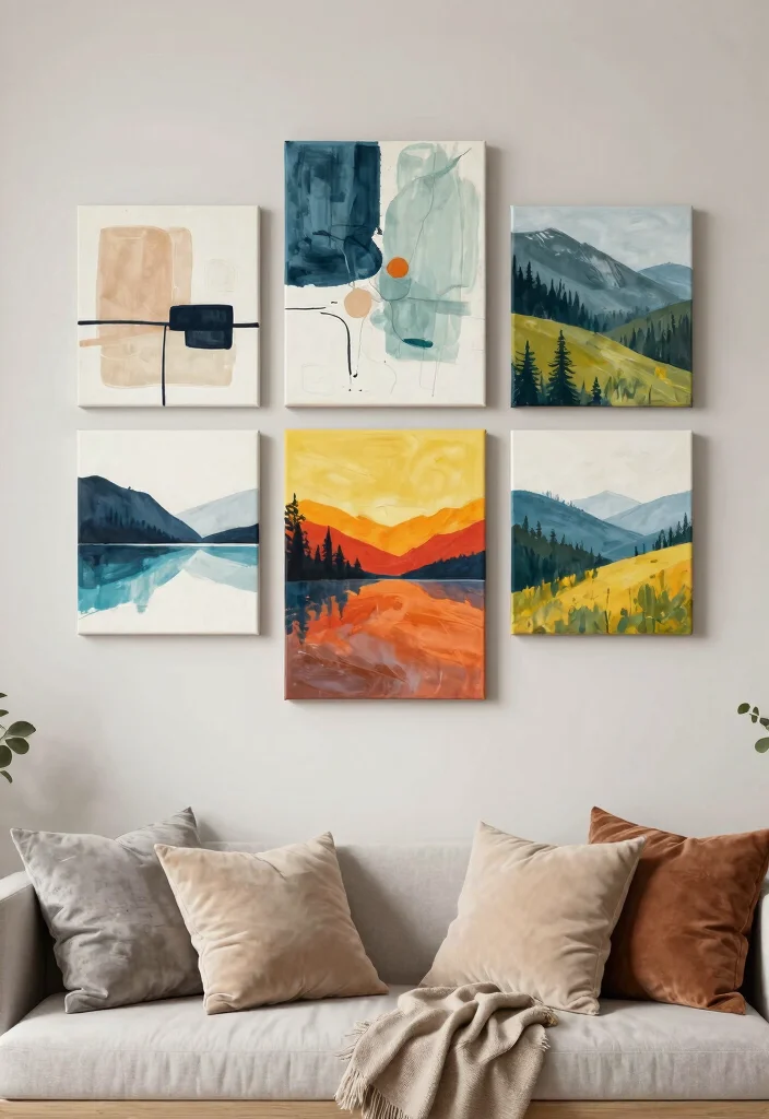 17 Wall Decor Bedroom Teenagers Ideas Expressive and Trendy - 9. Artistic Canvas Prints 1