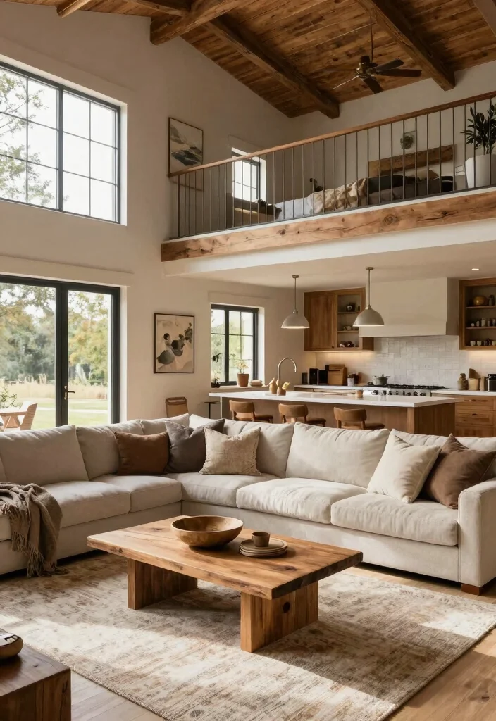 18 Barndominium Ideas: 5 Bedroom Layouts Spacious and Modern - 1. Open Concept Living Space 1