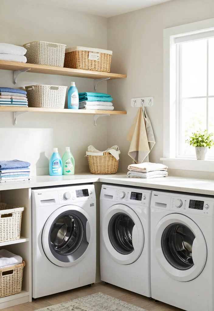 18 Barndominium Ideas: 5 Bedroom Layouts Spacious and Modern - 8. Functional Laundry Room 1