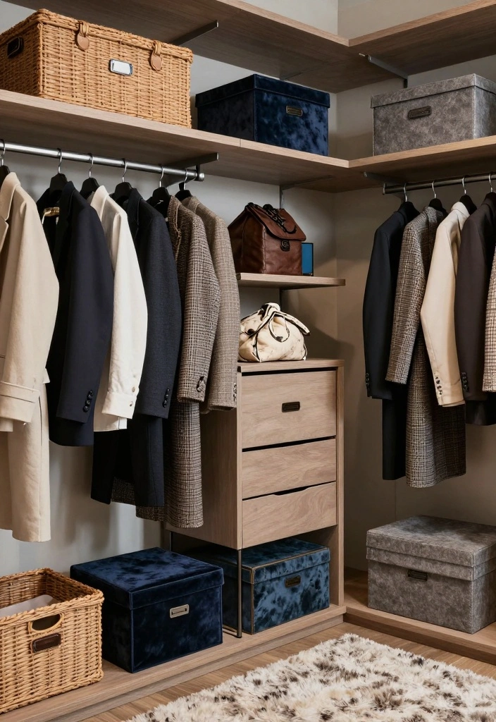 18 Bedroom Walk In Closet Behind Bed Ideas: Hidden Luxury - 10. Luxurious Fabrics and Textures 1