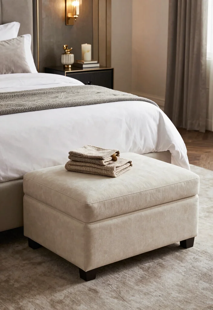 18 Bedroom Walk In Closet Behind Bed Ideas: Hidden Luxury - 12. Multi-functional Furniture 1