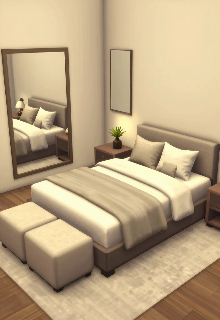 18 Bloxburg Bedroom Ideas: Master Bed Luxury Game Style - 15. Open Layout Concept 1