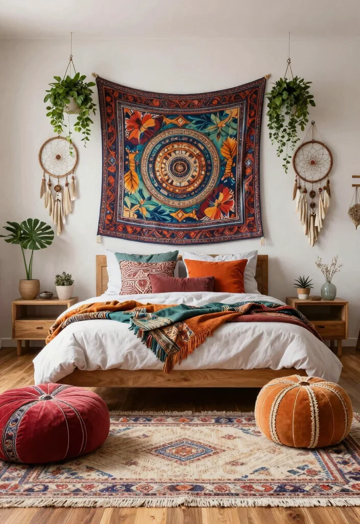 18 Bloxburg Bedroom Ideas: Master Bed Luxury Game Style - 3. Luxe Boho Vibes 1