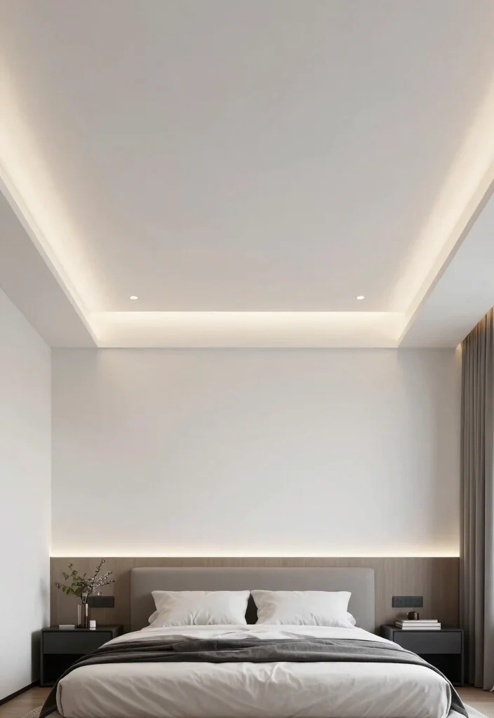 18 Ceiling Roof Design for Bedroom Ideas: Architectural Focus - 15. Lighting-Integrated Ceilings 1