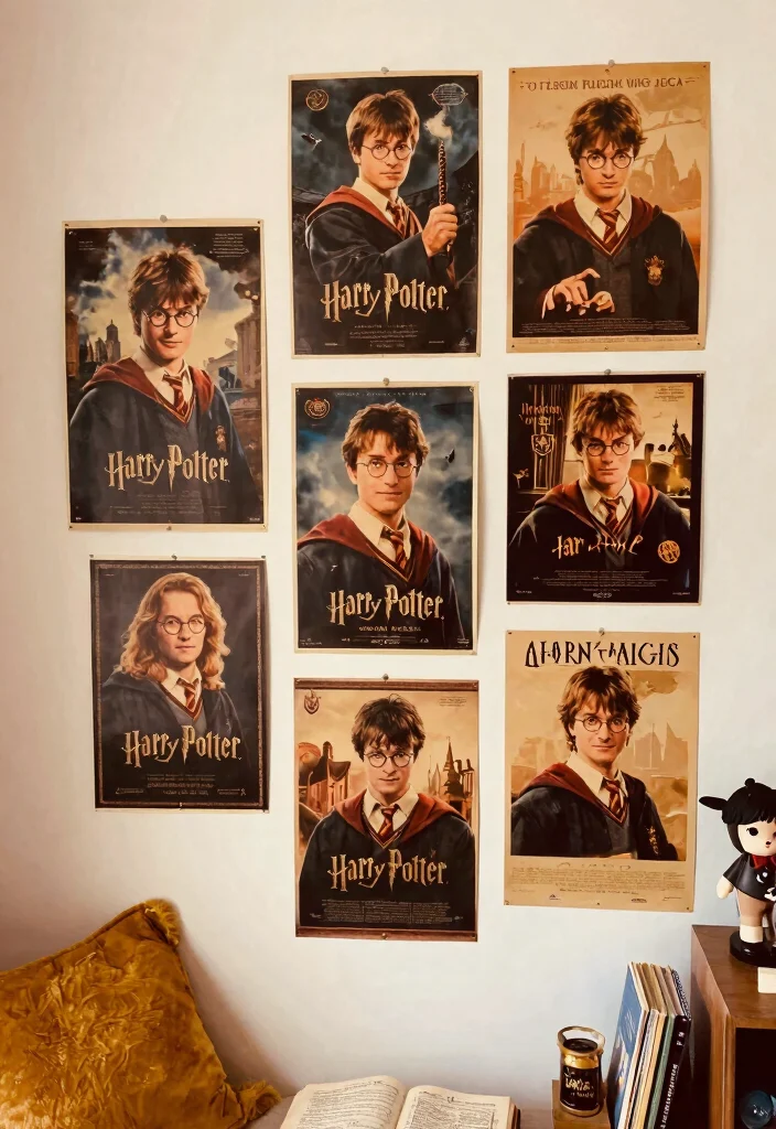 18 Harry Potter Bedroom Decor Ideas Magical Cozy Fantasy - 12. Wizarding World Posters 1