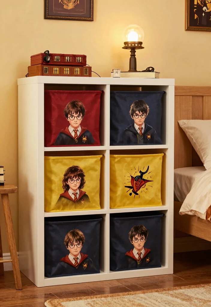 18 Harry Potter Bedroom Decor Ideas Magical Cozy Fantasy - 18. Themed Toy Storage 1