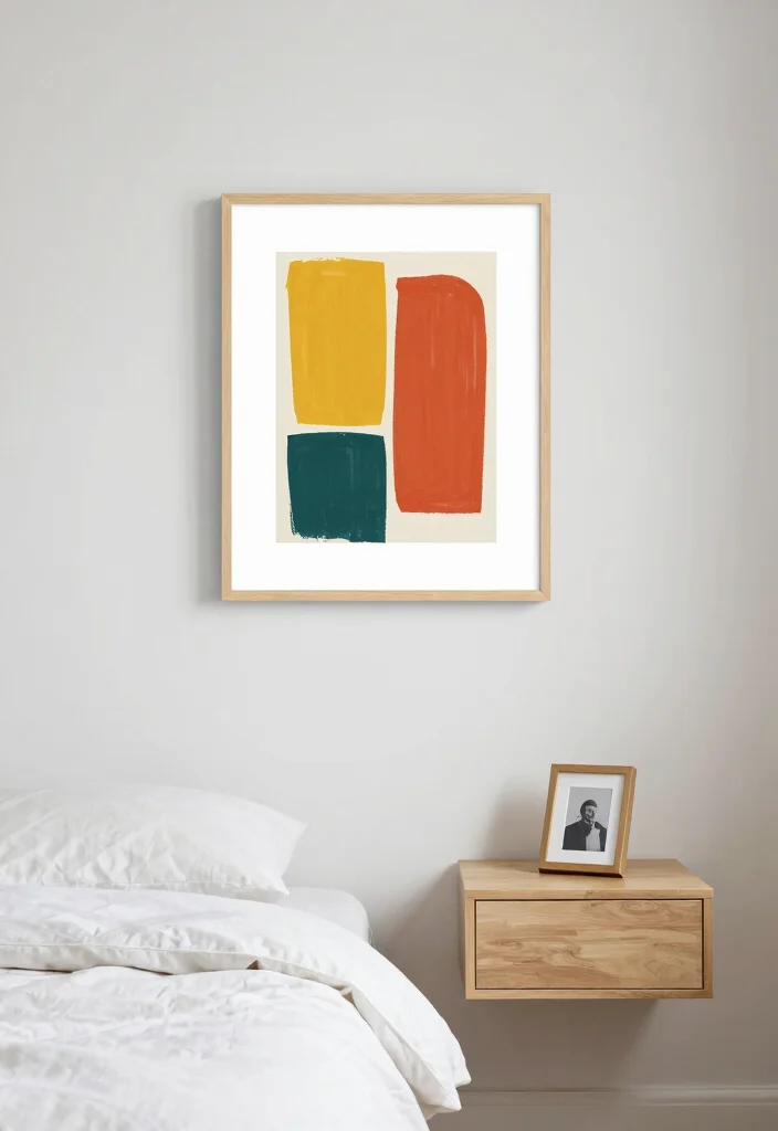 18 Main Bedroom Ideas Modern Clean Lines and Comfort - 16. Personal Touches with Minimalist Decor 1