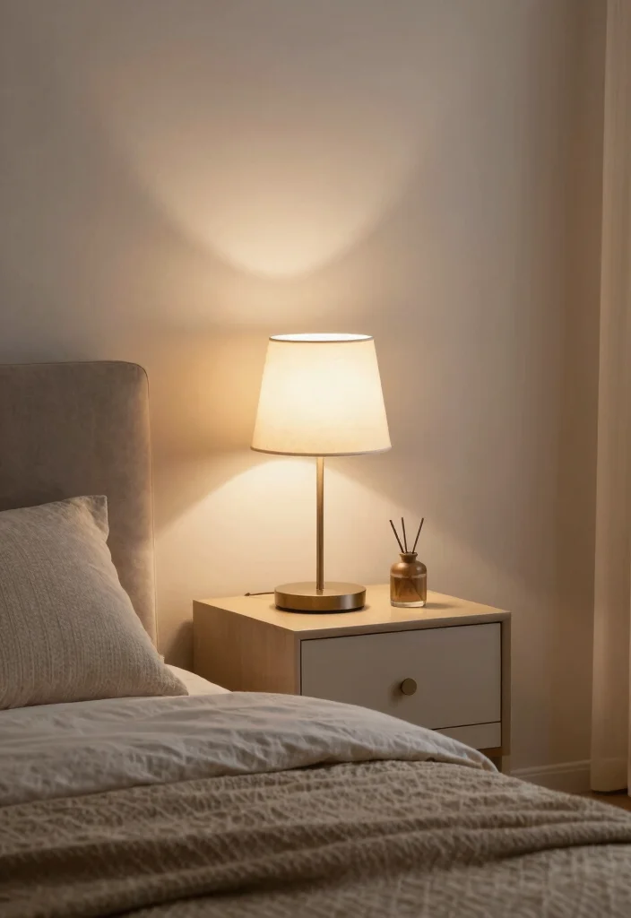 18 Main Bedroom Ideas Modern Clean Lines and Comfort - 17. Soft Lighting with Adjustable Features 1